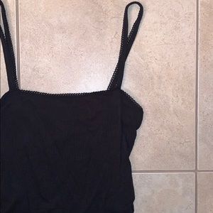 Forever 21 Black Tanktop Bodysuit w/ Neck detail